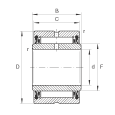 LS NA4902-2RSR, ߴϵ 49ɂ(c)ܷ