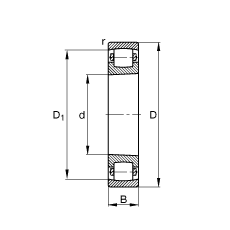 ΝLS 20218-K-MB-C3, (j) DIN 635-1 ˜ʵҪߴ, FF 1:12
