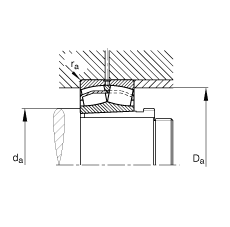 {ĝLS 23232-E1A-K-M + AH3232G,  DIN 635-2 ˜ʵҪߴ, F׺ж